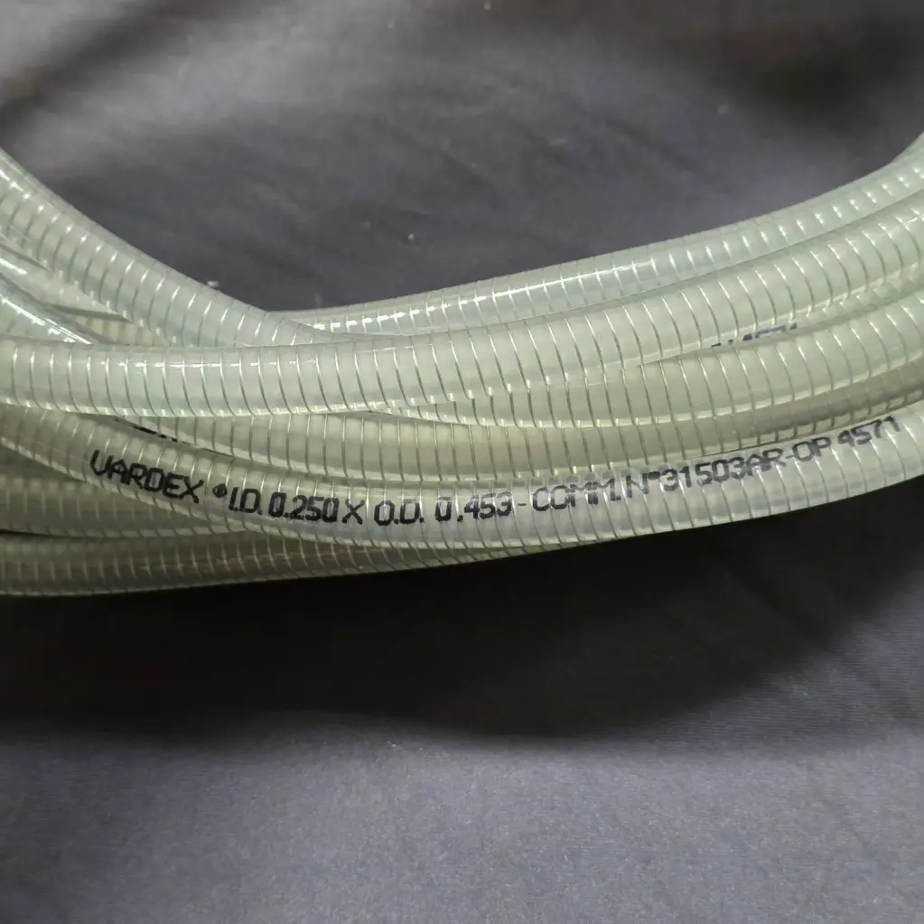Steel Wire Reinforced Vacuum Hose – 1/4" ID